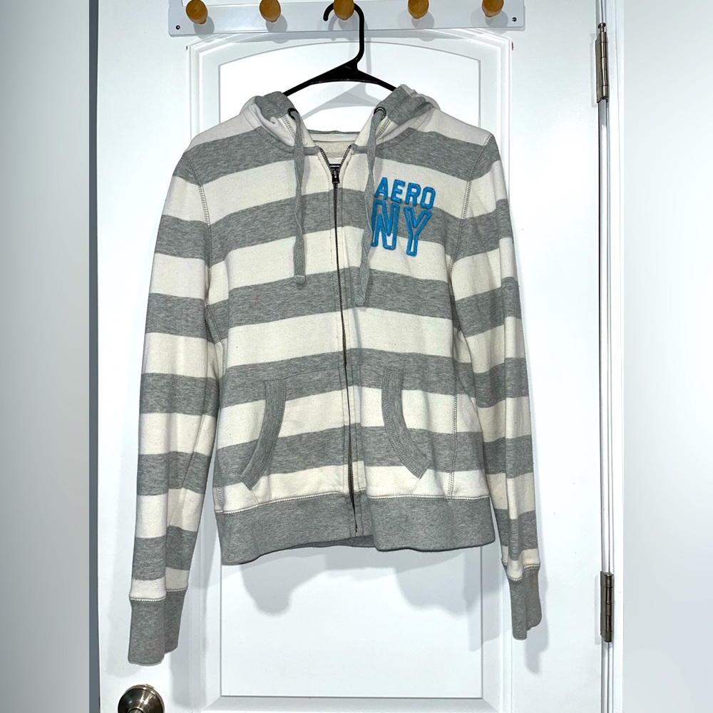Aeropostale striped jacket, size Large